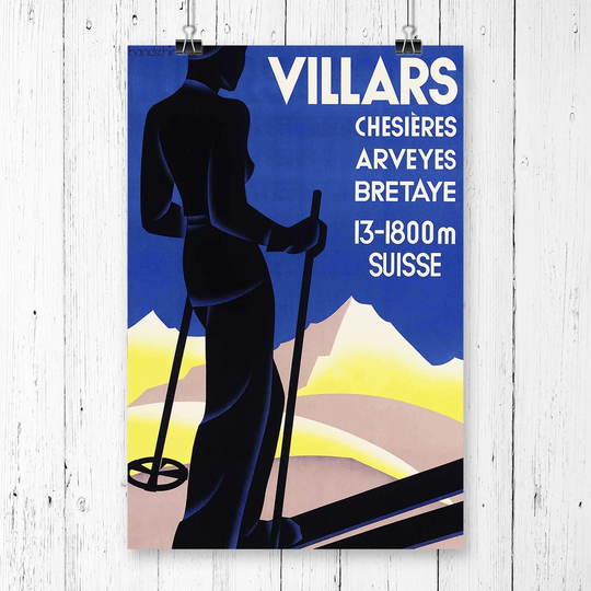 'Vintage Travel Poster Villars' Vintage Advertisement