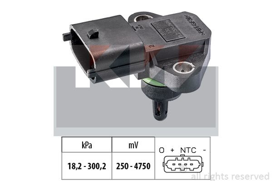 Air Pressure Sensor, height adaptation Made in Italy - OE Equivalent 493178 KW 493178