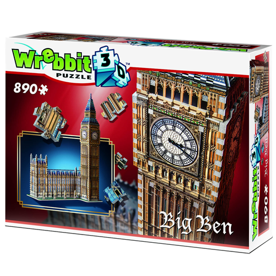 Wrebbit Big Ben and Parliament 3D Puzzle (890 Pieces)