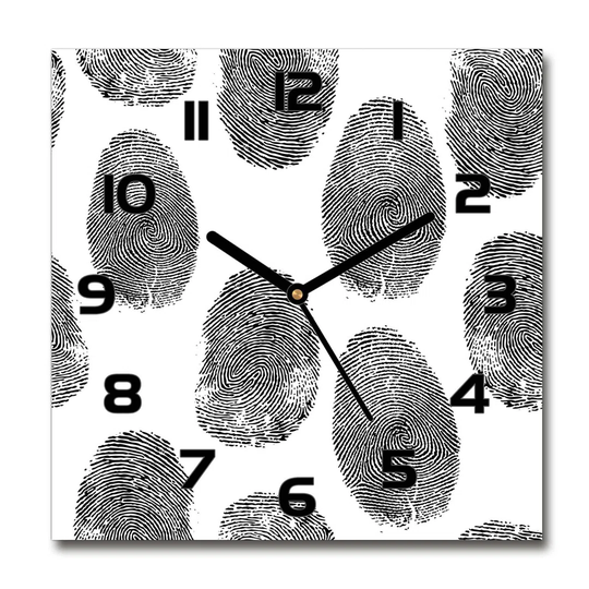 Fingerprints Silent Wall Clock