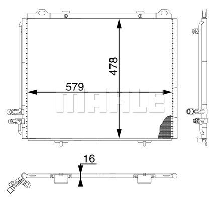 Condenser Air Conditioning 8FC351036-761 by BEHR