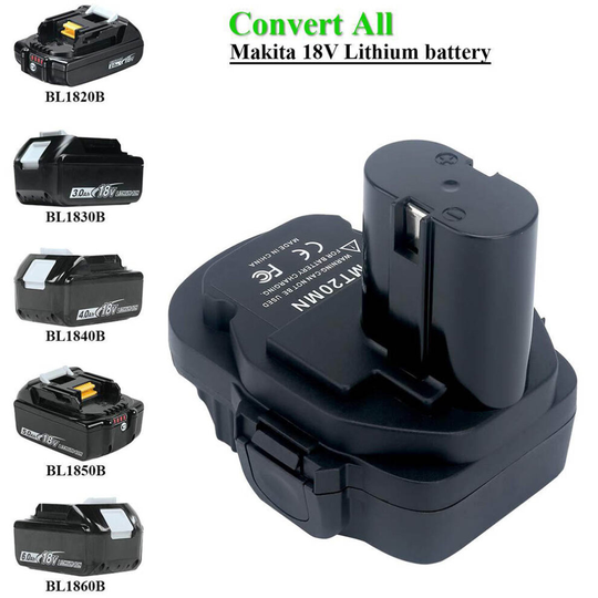 Battery Adapter Compatible with Makita 18V 20V Li-Ion Battery Adapter