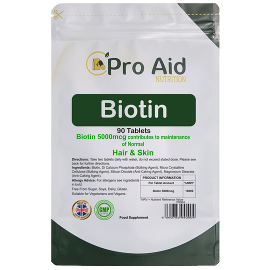 Biotin Tablets 5000mcg 90 Pack by Proaid