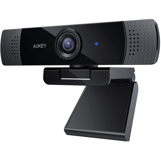 AUKEY FHD Webcam, 1080p Live Streaming Camera with Stereo Microphone