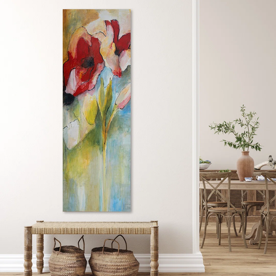 Canvas Print Flowers Acrylic Painting Poppy