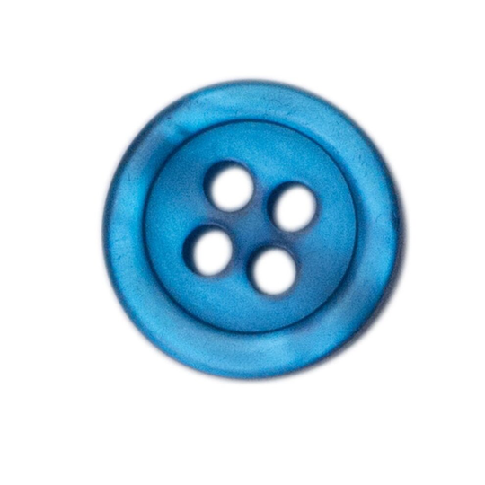 (One Size, Ocean Blue) Printer 4 Hole Buttons (Pack of 10)