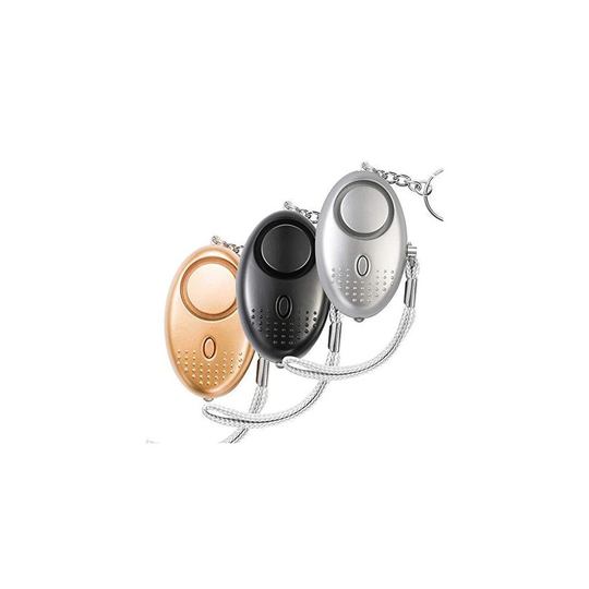 Personal Alarm, 3 Pcs Safety Alarms Keychain with LED Flashlight, Emergency Self-Defense Security Alarm Police Approved Rape Attack Mini 140DB Panic