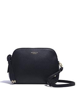 Radley Dukes Place Leather Medium Ziptop Crossbody Bag - Black