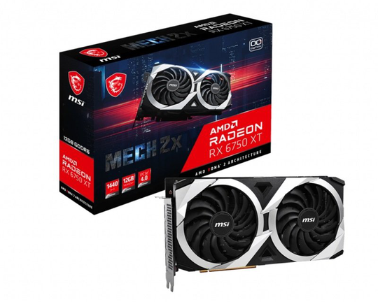 MSI Radeon RX 6750 XT MECH 2X 12GB OC Graphics Card