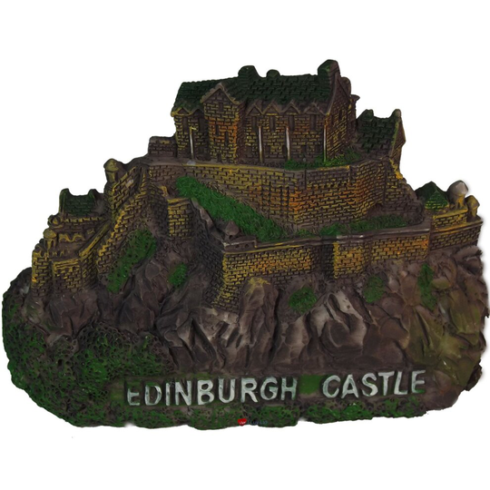 Resin Scottish Fridge Magnet with Edinburgh Castle Design
