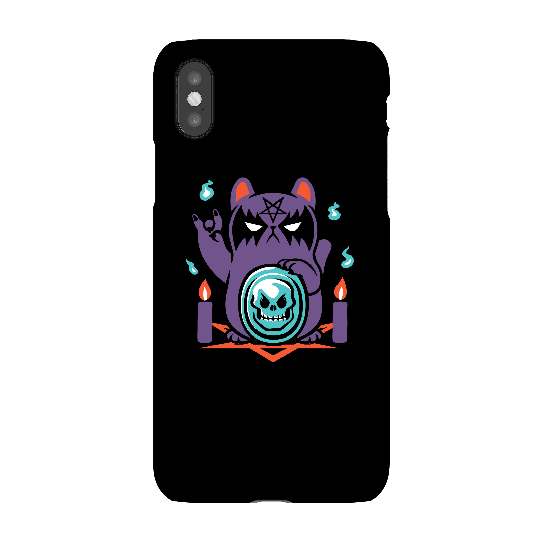 Bad Luck Satanic Cat Manekineko Phone Case for iPhone and Android - iPhone 5/5s - Snap Case - Matte