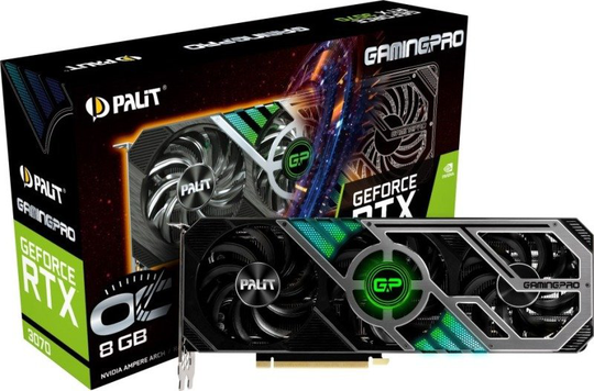 Palit GeForce RTX 3070 8GB GamingPro OC Ampere Graphics Card
