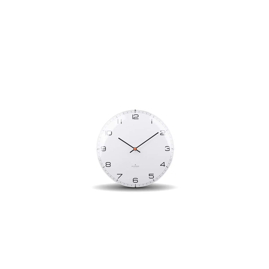 Huygens Dome Arabic Clock - White/25Cm