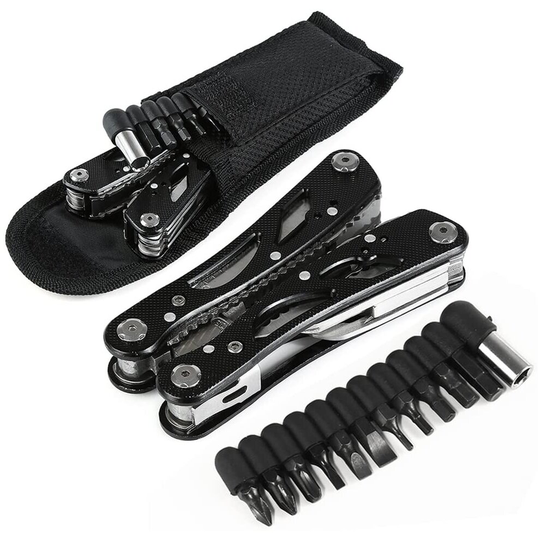 24 in 1 Multi-tool Pliers Sets with Adapter 12 bits & with Nylon Case