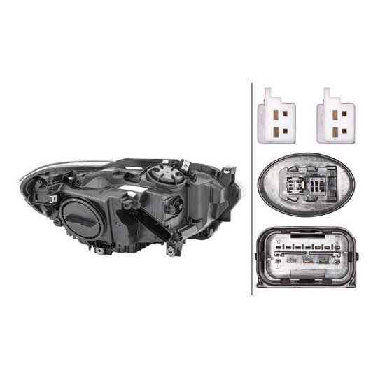 HELLA Headlights BMW 1LL 010 741-571 63117229687,63117296911,7229687 Headlamp,Headlight 7296911