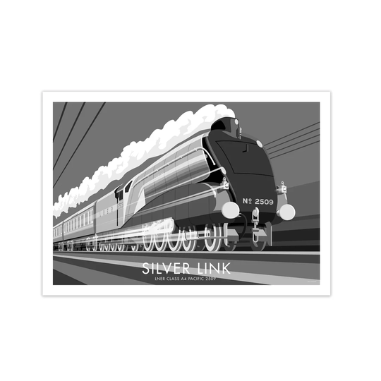 Silver Link by Stephen Millership - Graphic Art Print on Paper