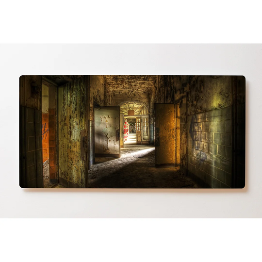 Backlight Motif Wall Picture Abandoned Place Magnetic Cork Board