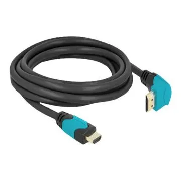 DeLOCK HDMI-kabel 2m - Sort / Blå