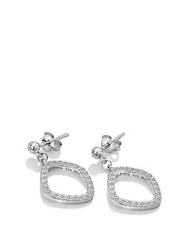 Hot Diamonds Behold White Topaz Statement Earrings