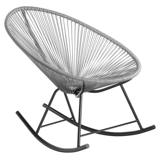 Charles Bentley Retro Lounge Rocking Chair - Grey