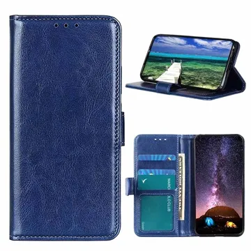 Sony Xperia 1 IV Wallet Case with Magnetic Closure - Blue