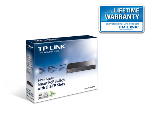 TP-Link JetStream TL-SG2210P - Switch - 8 Ports - Smart