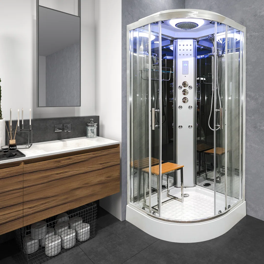 Vidalux SS1000 Shower Cabin Enclosure - Mirror Glass