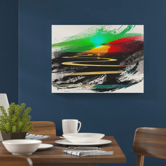 'Landscape Beautiful Sunrise' Graphic Art Print Poster