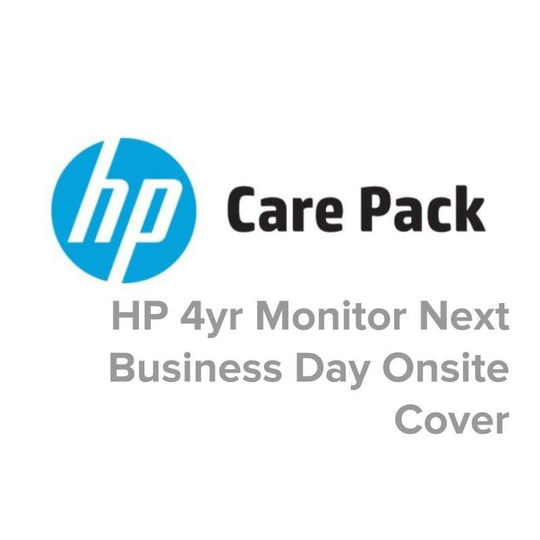 HP Electronic Care Pack 4 Year Next Business Day On site Hardware Support - Monitors