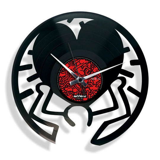 Keith Vinyl Inspired by Keith Haring 30cm Silent Wall Clock