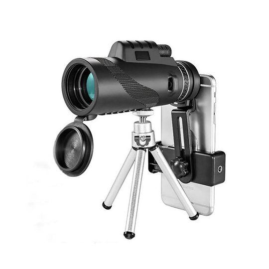 40x60 Monocular HD Optical BAK4 2000T Lens Telescope Day Night Vision 1500m/9500m+Tripod+Phone Clip