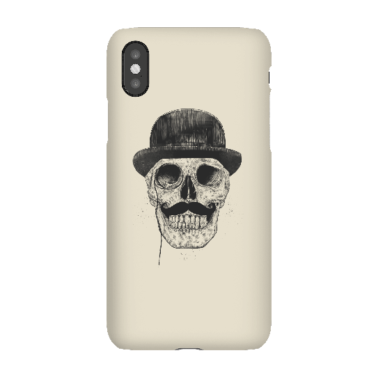 Balazs Solti Monocle Skull Phone Case for iPhone and Android - iPhone X - Snap Case - Gloss