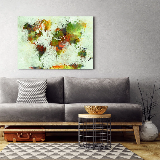 Canvas Print, Green Abstraction