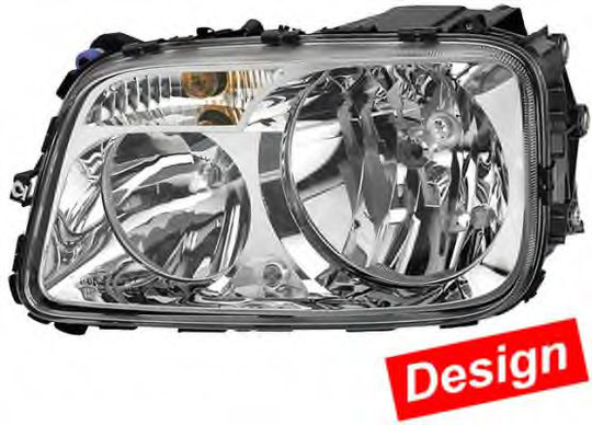Headlight 24V 1LH009513-051 by Hella Left