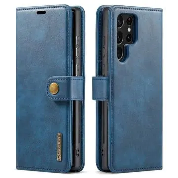 DG.Ming Samsung Galaxy S23 Ultra 5G Detachable Wallet Leather Case - Blue