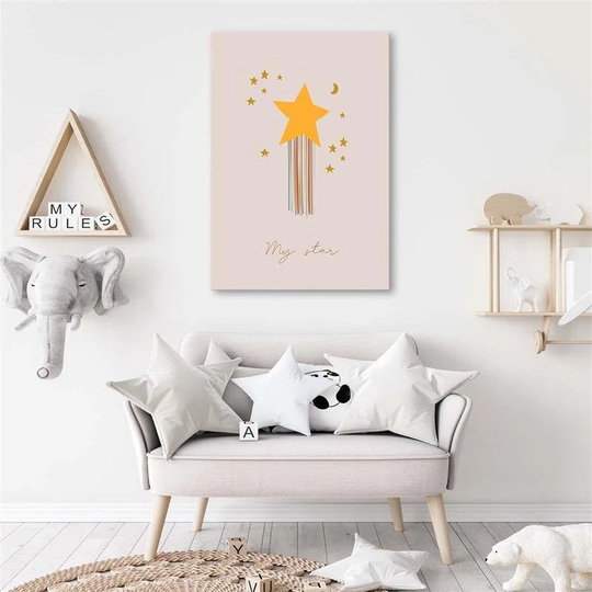 Canvas Print Stars For Children''s Room