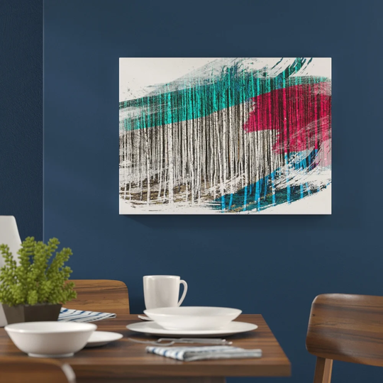 'Landscape Birch Tree Forest' Graphic Art Print Poster
