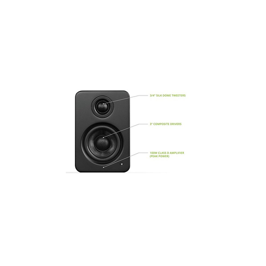 Kanto YU2 Powered Desktop Speakers Matte Black