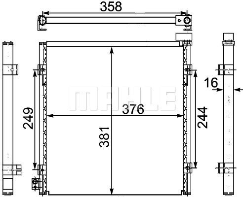 Condenser Air Conditioning 8FC351303-751 by BEHR
