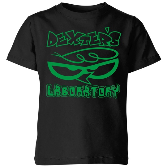 Dexters Lab Logo Kids' T-Shirt - Black - 3-4 Years - Black