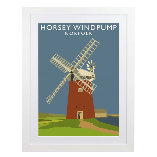 Horsey Windpump by Richard O'Neil - Graphic Art Print on Paper