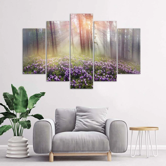 Misty Forest Flowers
