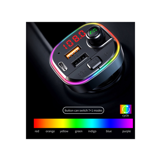 Car MP3 Player Bluetooth Transmitter Wireless Charger Handsfree Support TF USB