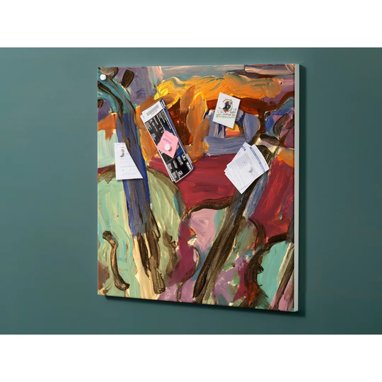 Notiz Motive Art Painting Magnetic Wall Mounted Cork Board