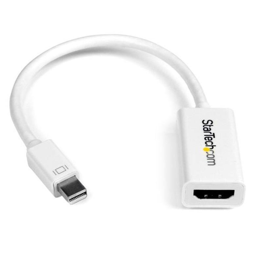 StarTech.com Mini DisplayPort to HDMI 4K Audio / Video Converter - mDP 1.2 to HDMI Active Adapter for Mac Book Pro® / Mac Book Air® - 4K @ 30 Hz - White
