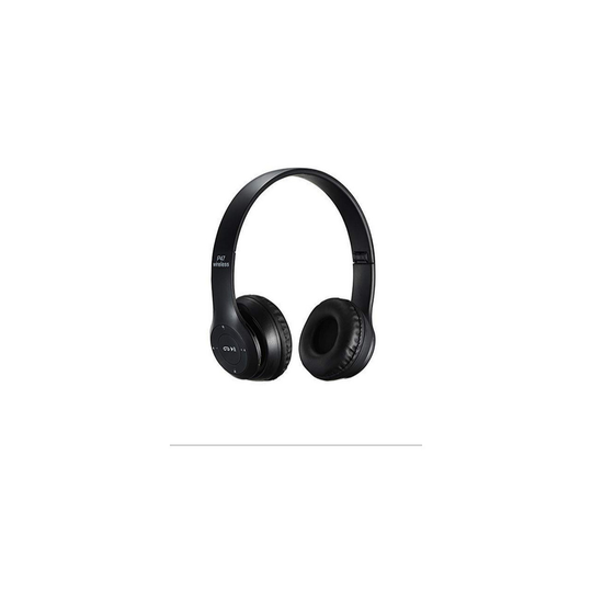 (Black) Wireless Bluetooth P47 Headphone Headset Kids Gift