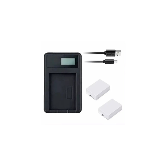 USB Battery Charger and 2 Batteries For Canon EOS Kiss X5 DSLR Camera