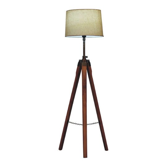 Ahkil 110Cm Chrome Tripod Floor Lamp