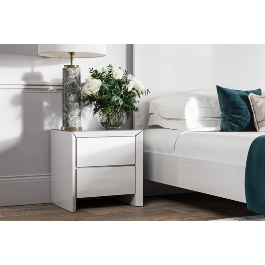 Bedside Cabinet -gloss White