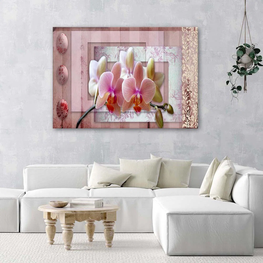 Canvas Print Pink Flower Orchids